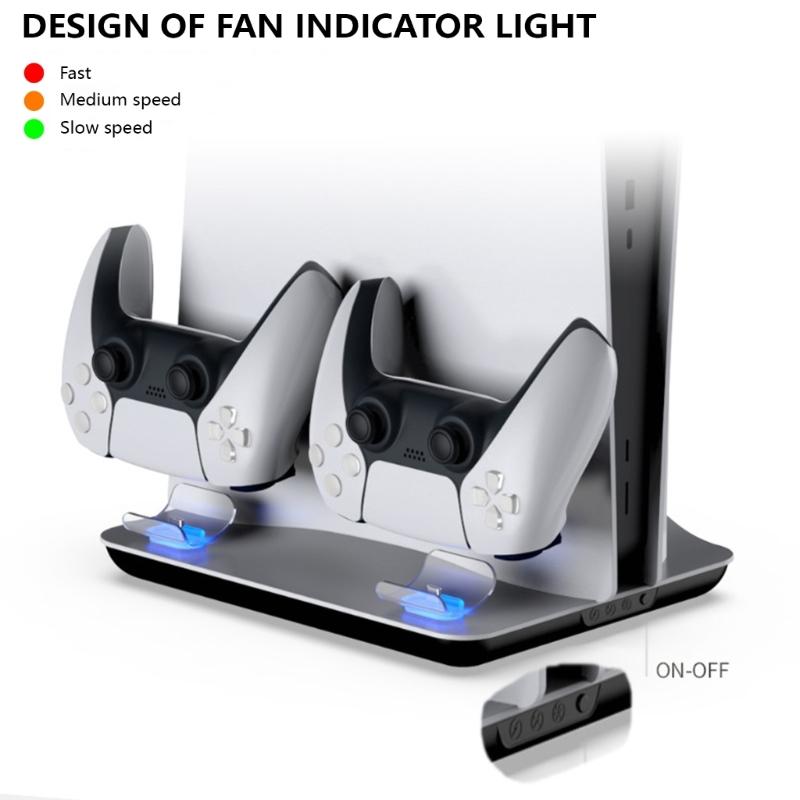 Multifunctional Cooling Dock with USB Charging for Controllers UHD/Digital Edition Only