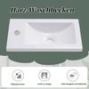 Bathroom Sink Cabinet Open Shelf Golden Handle Modern Green White Easy Assembly Solid MDF Lavatory Wall Mount Basin Vanity Cabinet