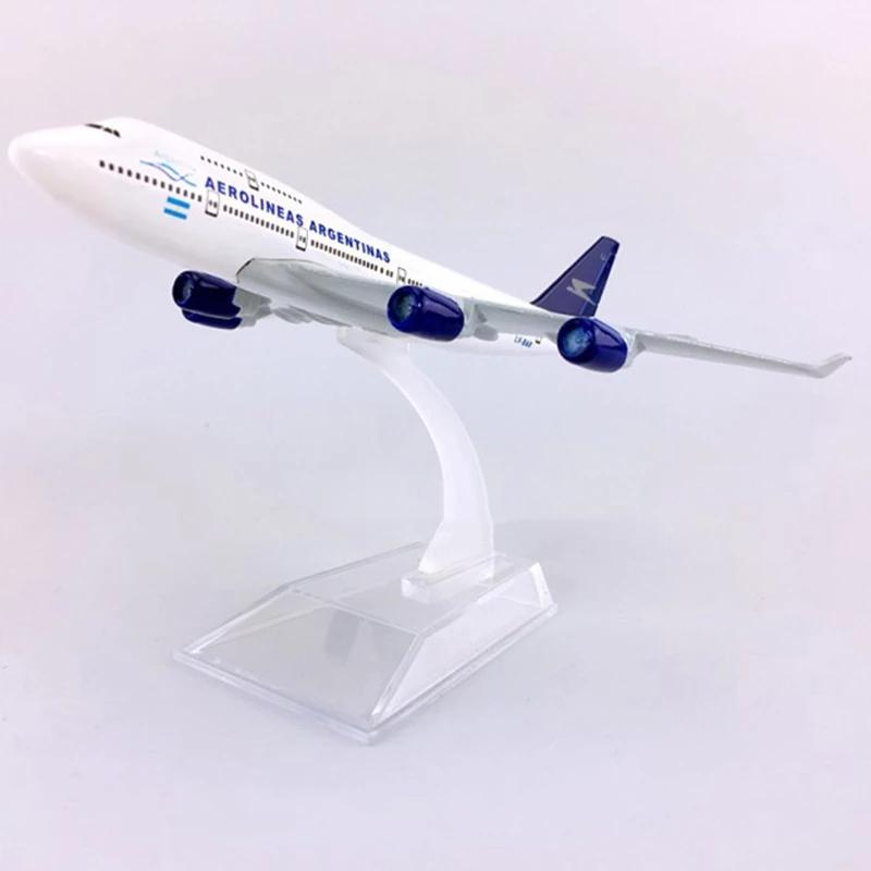 For: 16cm Airline Boeing 747 Aerolineas Argentinas Aircraft Model Interior Accessories Plane Model Kits To Build Home Decoration