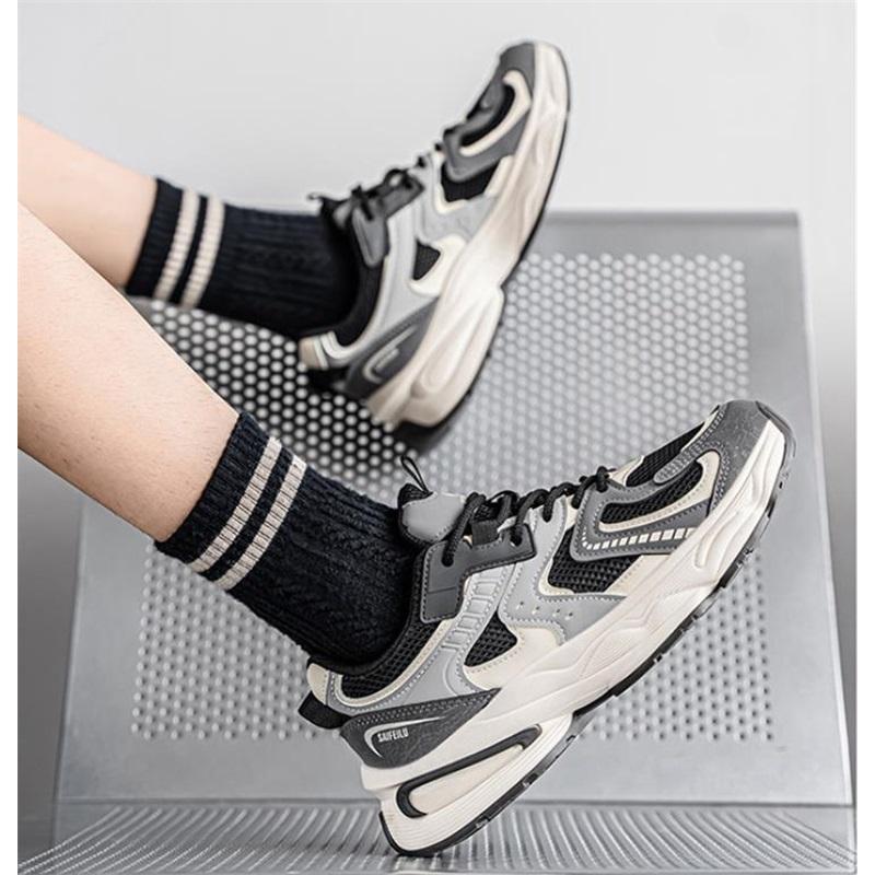 Men's Shoes Spring and Summer Mesh Breathable Soft Sole Non-slip Shock Absorption Student Running Casual Sports Shoes