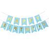 Yanyu Tail Flag Paper Stamped Birthday Letter Banner Children's Year's Eve Banquet Decoration Party Decoration