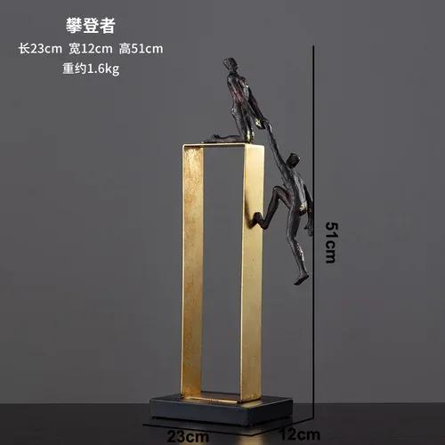 Creative Resin Gymnast Art Sculpture Decoration Desktop Exquisite Crafts Abstract Figure Statue Figurines Home Decoration Modern