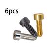 6x M4 Guitar Bridge Saddle Screws Replacement Hexagon Hardware Metal for Tremolo