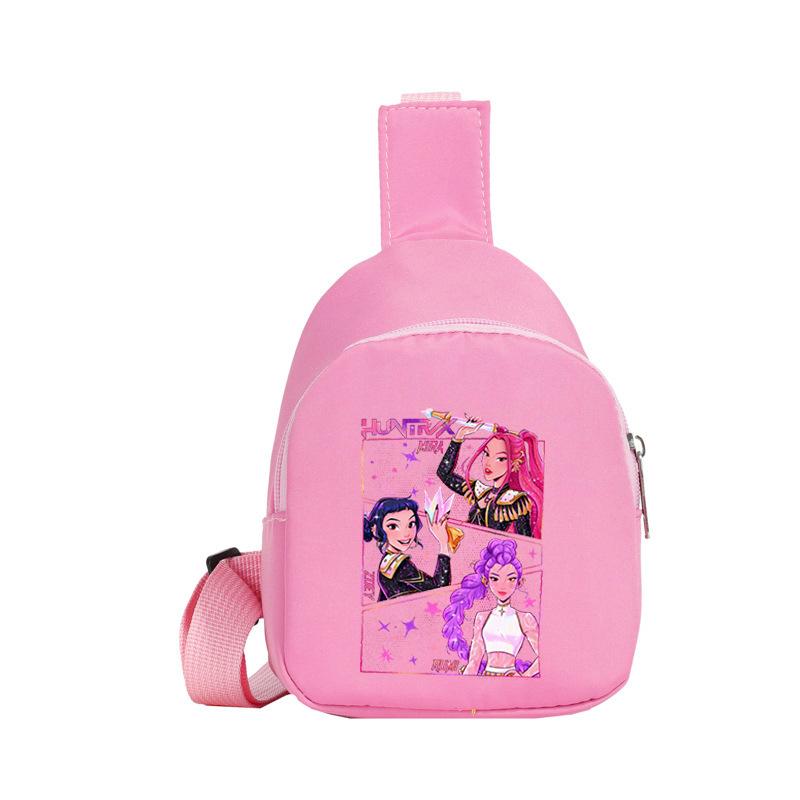 Children'S Breast Bag Animation Cartoon Peripheral Printing Casual Shoulder Bag Going Out Portable Messenger Bag