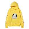 Kakegurui Runa Yomozuki Hoodie Unisex Fleece Sweatshirt Black White Anime Portrait Japanese Text Sleeve Autumn Winter Pullover