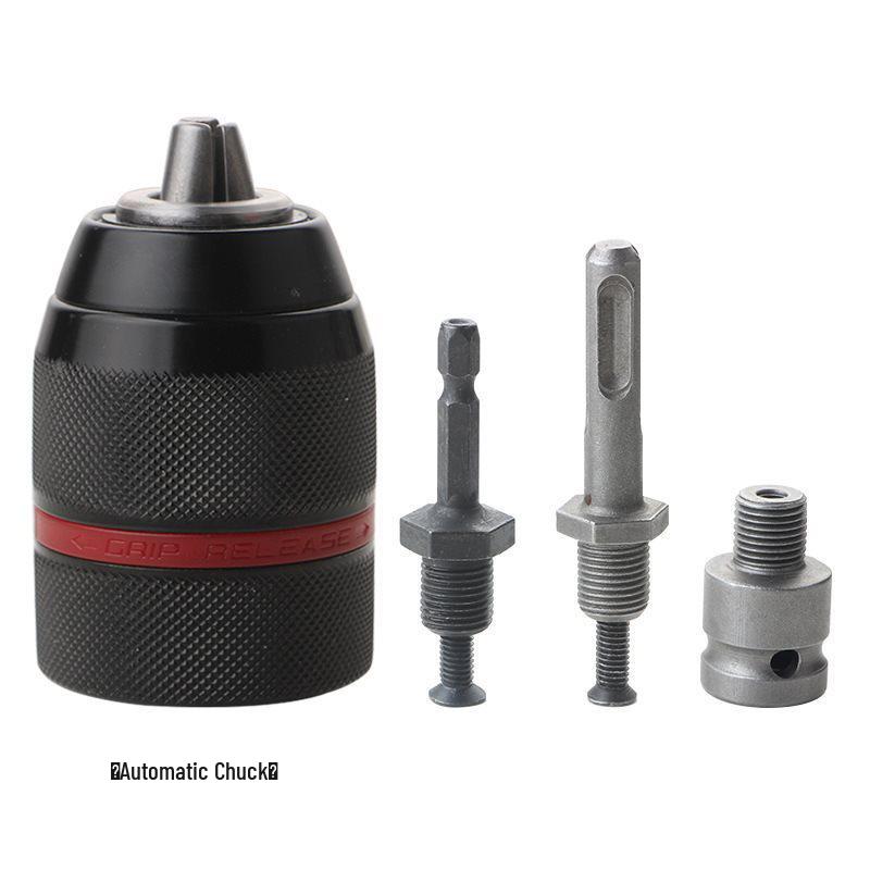 13mm Self-Locking Ratchet Metal Drill Chuck Adapter for Electric to Hand Drill Conversion