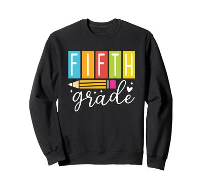 5th Grade Pencil Heart Color Sparkle Trainer