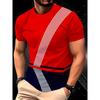 3D Printed T-shirt, Soft Polyester Fabric, Summer Crew Neck T-shirt, Regular Version,