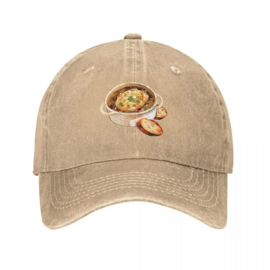 Classic French Onion Soup Baseball Cap Streetwear derby hat golf hat genuine winter hats for Unisex Women Hats Unisexs