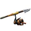 Travel Fishing Rod Combos1.8M-3.6M Carbon Fiber Telescopic Fishing Rod 13 1BB Spinning Reel Full Kit