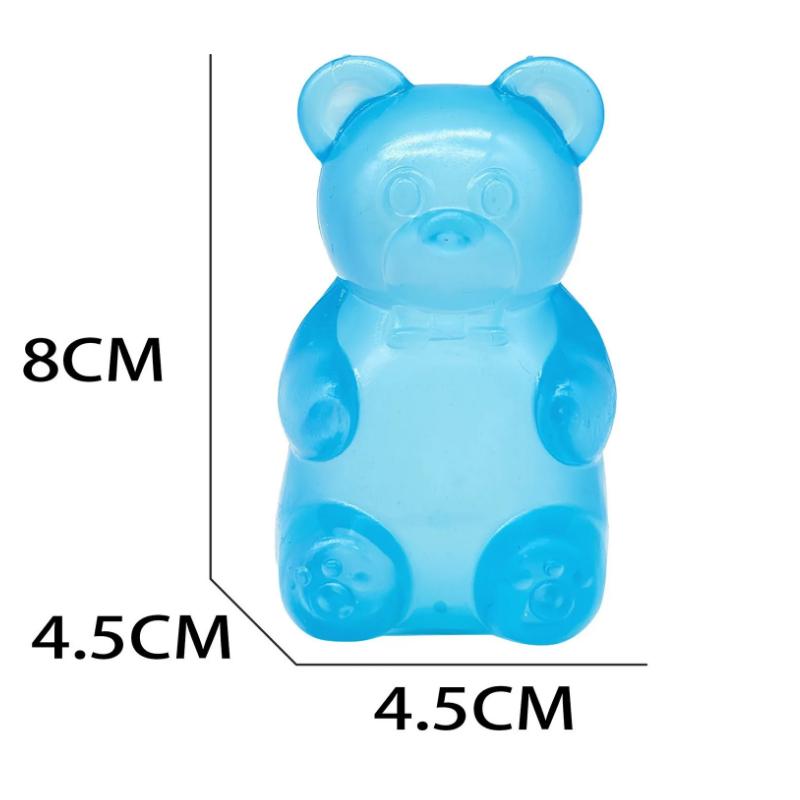 Cute Bear Nee Doh Maltose Squeeze Toy, Colorful Dough Sensory Toy, Creative New Stress Relief Doll & Desk Decoration