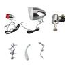 Kit de luzes retrô para bicicleta, profissional, vintage, com farol e lanterna traseira de LED, com gerador, para modificações DIY.