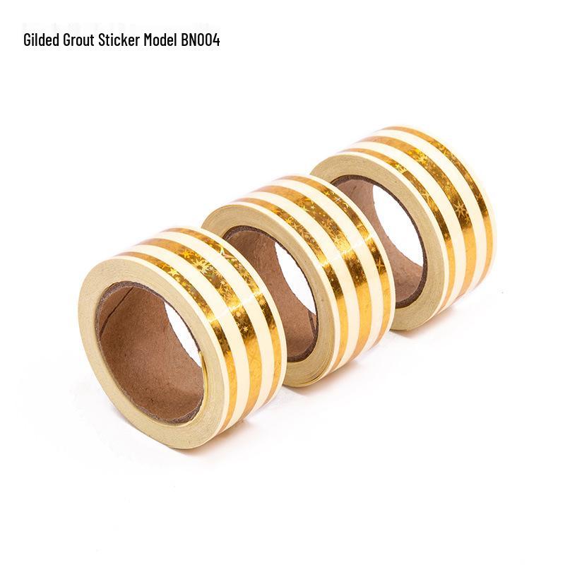 Waterproof Self-Adhesive Tile Gap Sealing Tape - Decorative Floor & Wall Sticker for Living Room & Bedroom