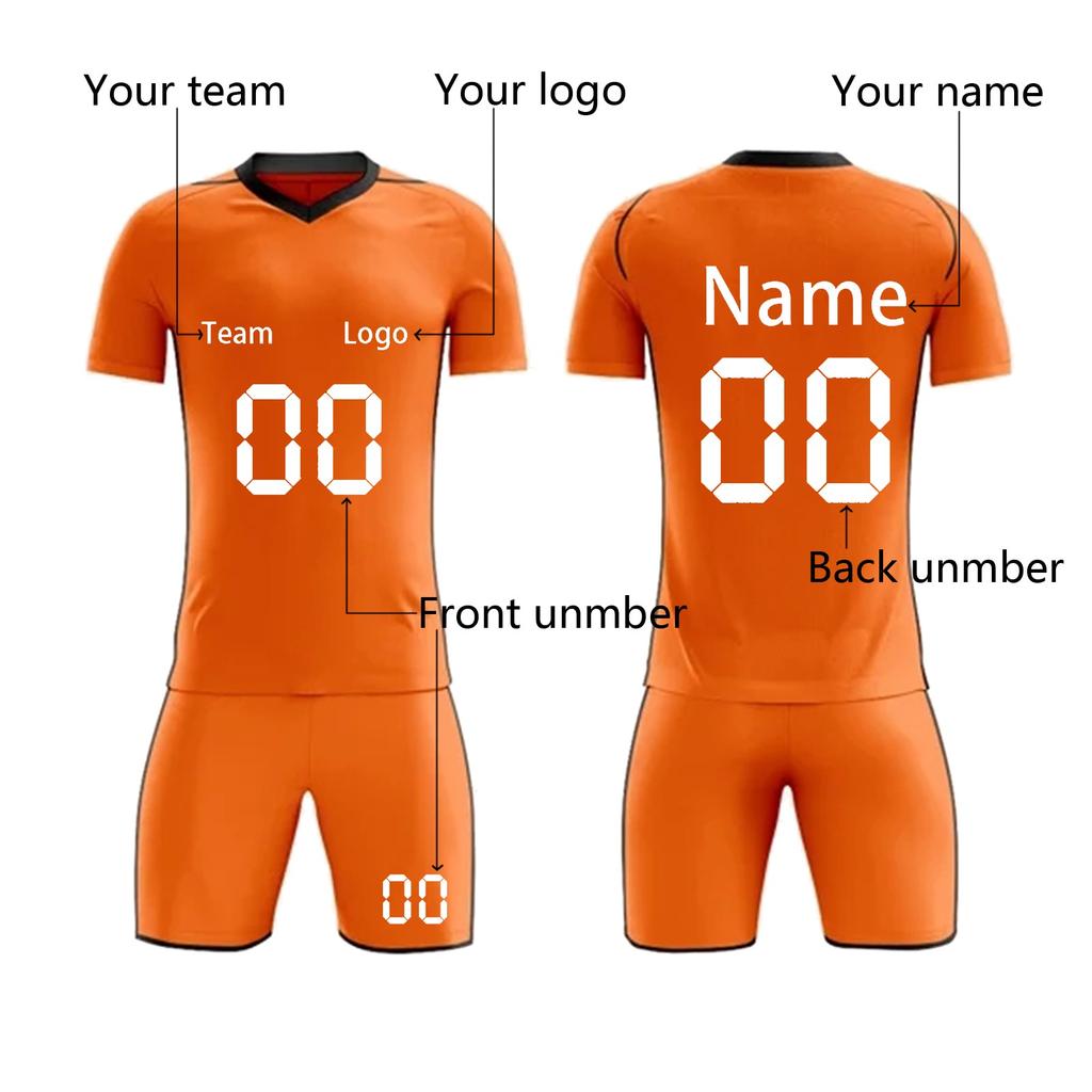 DIY-tilpassede fotballdrakter i to deler for voksne og barn