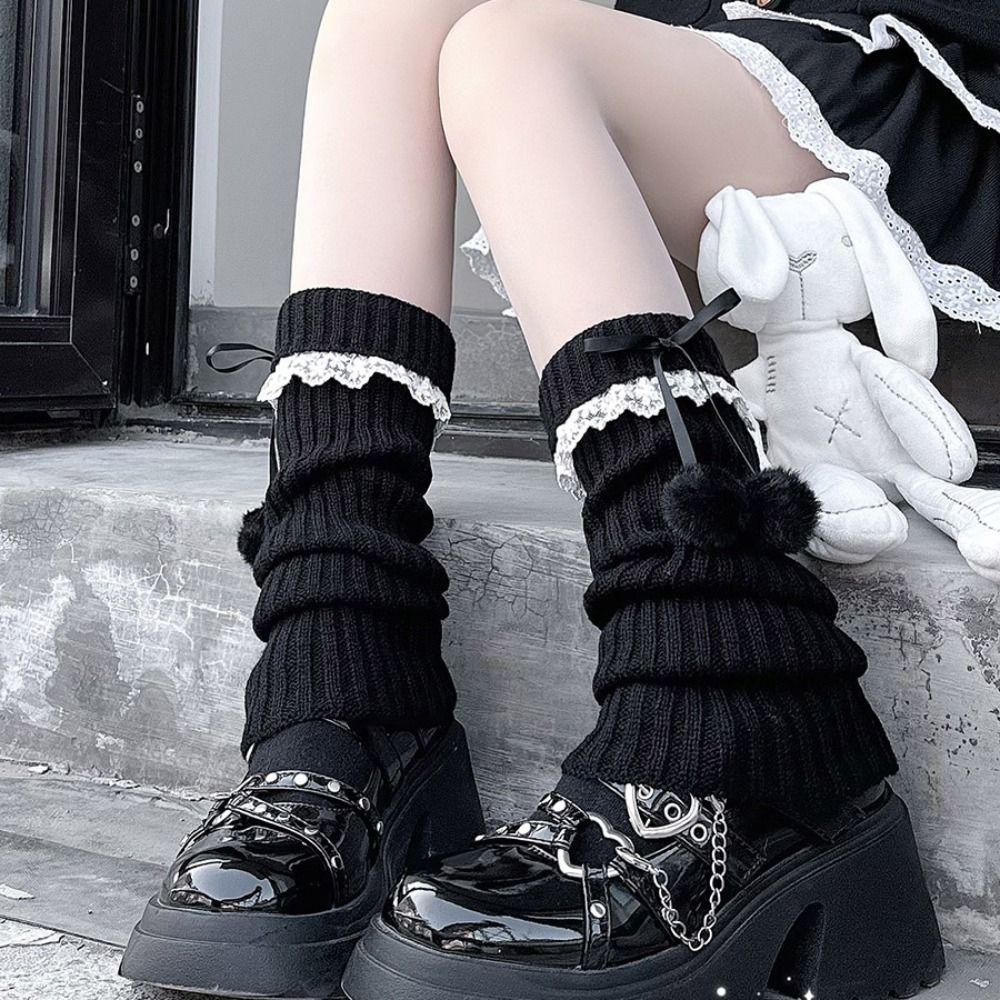 Lace Leg Warmer Women Y2k Knitted Leg Covers Fashion Balletcore Stockings  Women