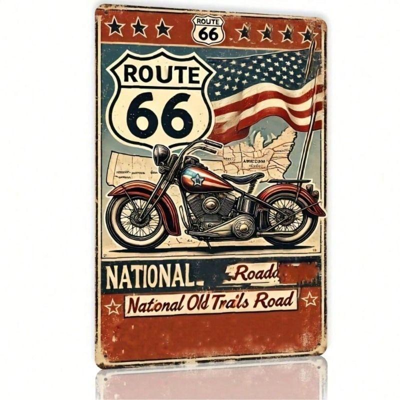 

Vintage Iron 2D Flat Metal Poster 8x12 Inch Wall Decor for Garage