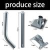 Adjustable Long Wall Mounting Kit Adjustable Roof Bracket Mount Elbow Pipe Adapter Support Accessories Easy Installation