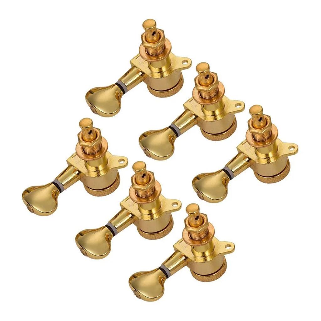 Wooden Electric Guitar Tuning Device, Fully Enclosed Small Square Handle, String Knob, Knob, Winding Device