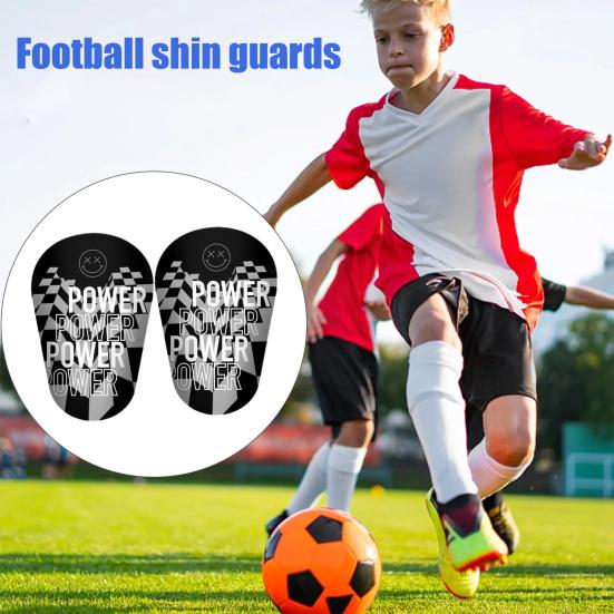 1 pereche de mini paratibie de fotbal cu litere model anti-alunecare copii adolescenti adulti jucatori tibie miniaturale protectoare jocuri de fotbal echipament de protectie