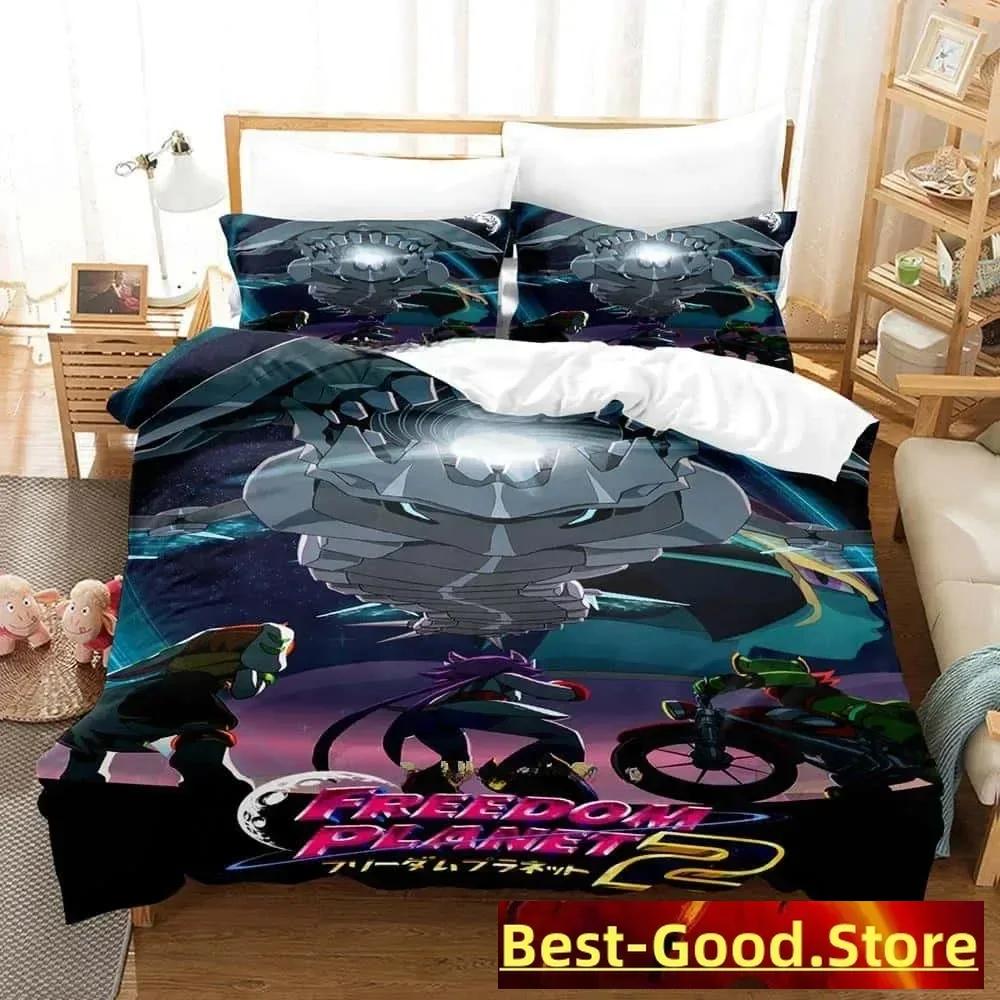 3d Cartoon Game Freedom Planet Bedding Set Printed Bed Set With Pillowcase Bed Duvet Cover Soft Queen King Size Bedclothes Home