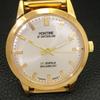 VINTAGE MONTINE REFURBISHED HAND-WINDING SWISS MENS SILVER DIAL WATCH A441551-5
