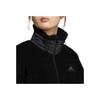 Adidas Logo Fleece-Lined Warm Long Sleeve Jacket Women Outerwear Black HM7096