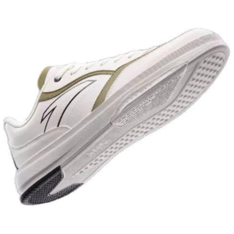 Anta Lifestyle Series Non-Slip Wear-Resistant Low-Top Sneakers Men Sneakers White Brown 912328011-1