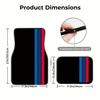 ABCA1 4pcs Set Of Colorful Striped Pattern Car Floor Mats - Suitable For All Models - Easy To Clean Interior Accessories - Suitable Fo