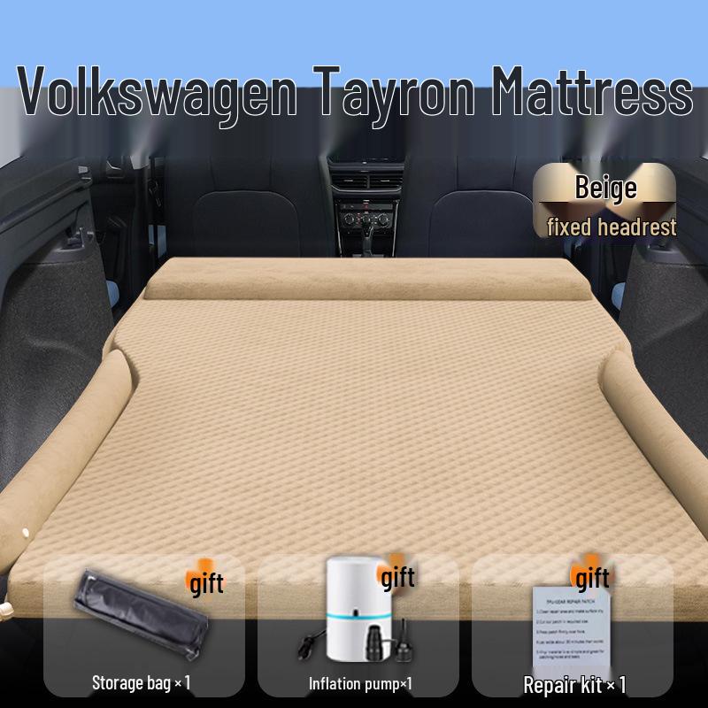 Volkswagen Tharu Car Bed Air Mattress: Fits 25 Models - Rear Seat Inflatable Sleeping Pad.