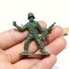 36pcs Miniature Plastic Soldier Models - 1.96 Inch Multicolor Military Figures for Party Decor, Birthday Gifts, Collectibles JXB