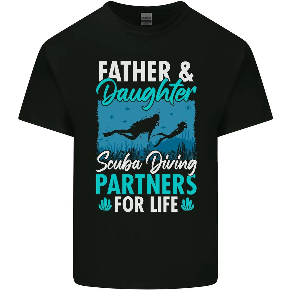 Father Daughter Scuba Diving Fathers Day Diver Unisexs Light Cotton TShirt S