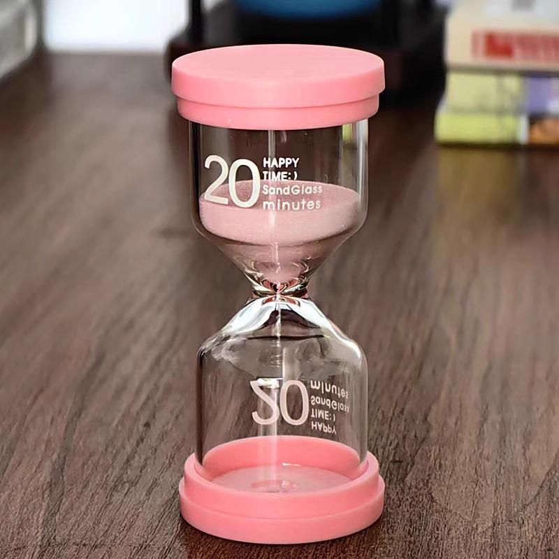 

Creative Hourglass Timer for Kids & Students - 20/30/60 Min Quicksand Gift Ornament for Study Time Management.