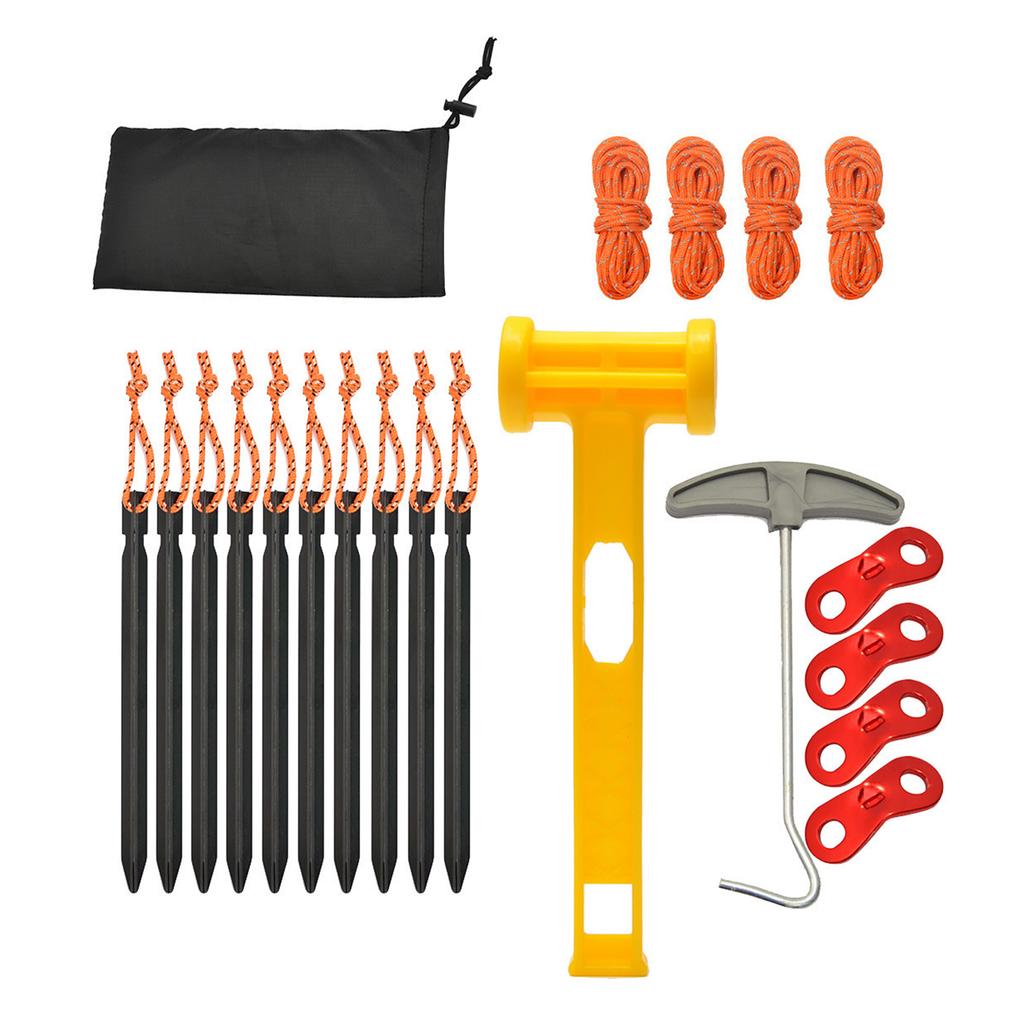 Reliable Aluminum Alloy Tent Stakes Must Have Camping Accessories for Stability & Easy Assembly and Easy Camping Set