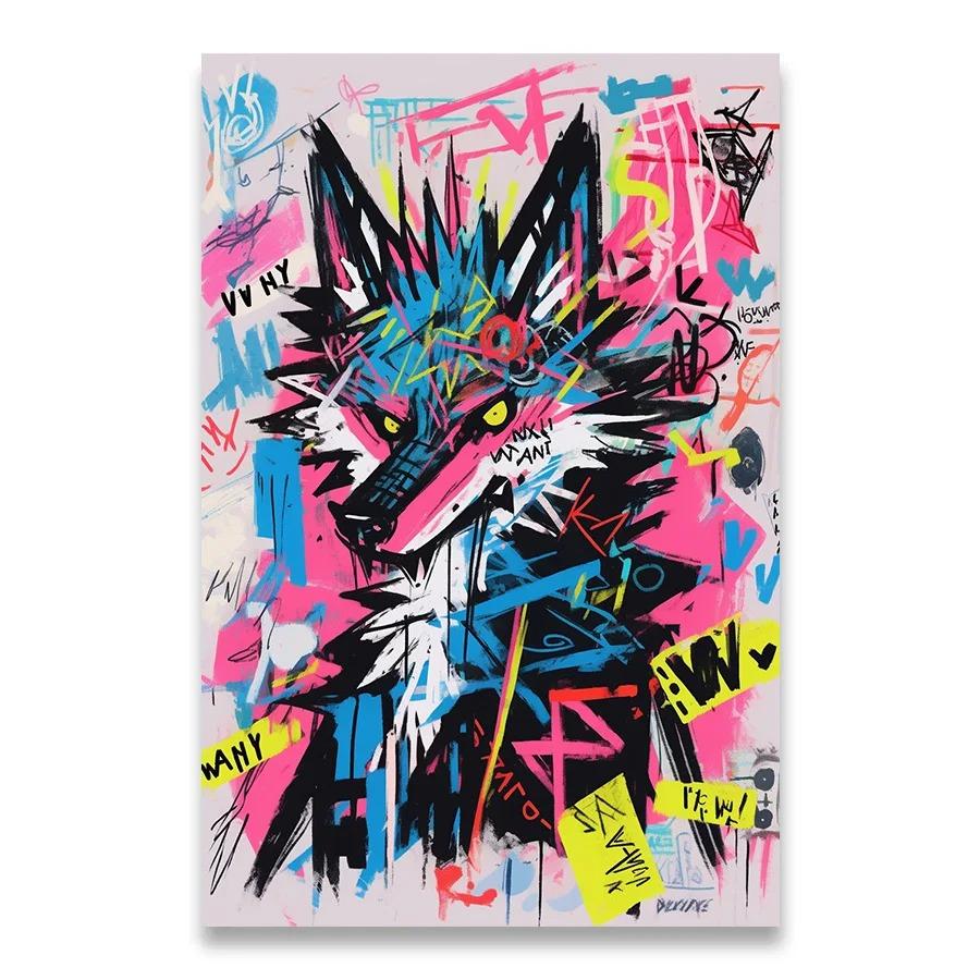 Canvas Painting Home Decorations Colouring Room Decor Animation Decoration Wall Decororation Doodle Lions Elephants Anime Sketch