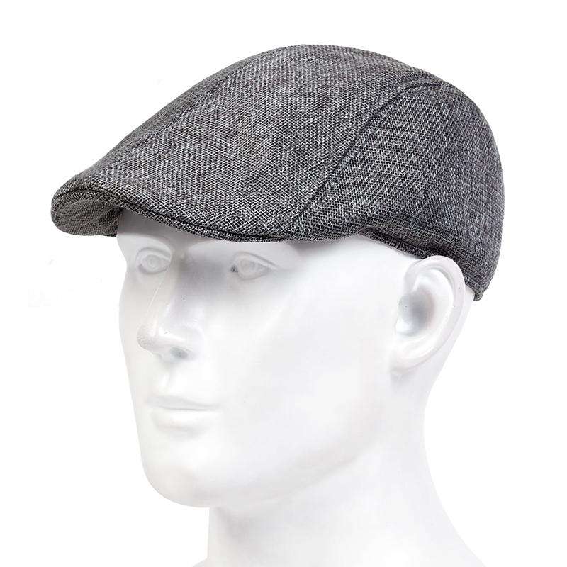 

Мужской берет, летняя дышащая льняная шляпа, женская кепка газетчика, кепка для спорта на открытом воздухе, кепки дальнобойщика, кепки в стиле хип-хоп серый