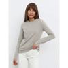2025 Spring New Women's Cotton Long Sleeve T-Shirt Fashion Casual Versatile Office Round Neck Pullover Top