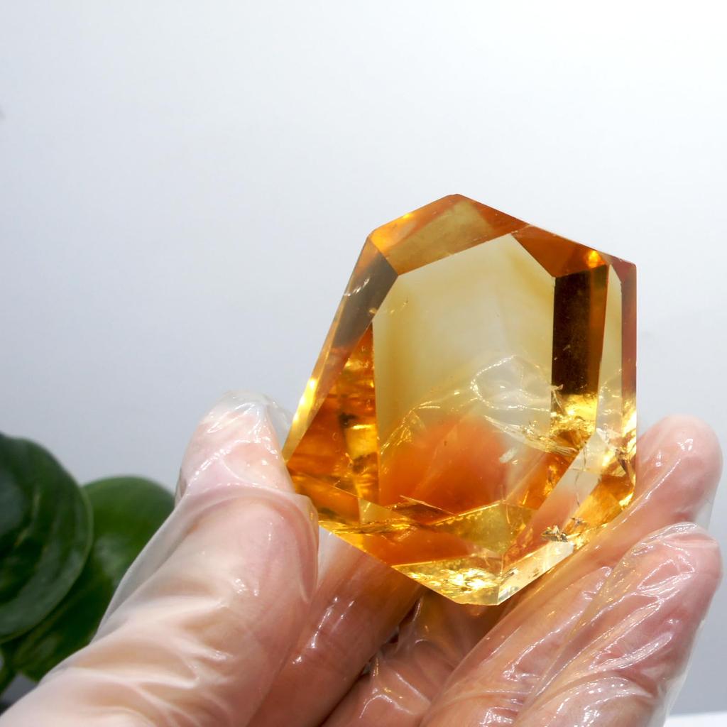 Citrine Natural Quartz Carefully Mineral Feng Good Decorative New Ornament [TANAKA YA] Crystal, Selected, High-Quality, Fortune-Bringing,
