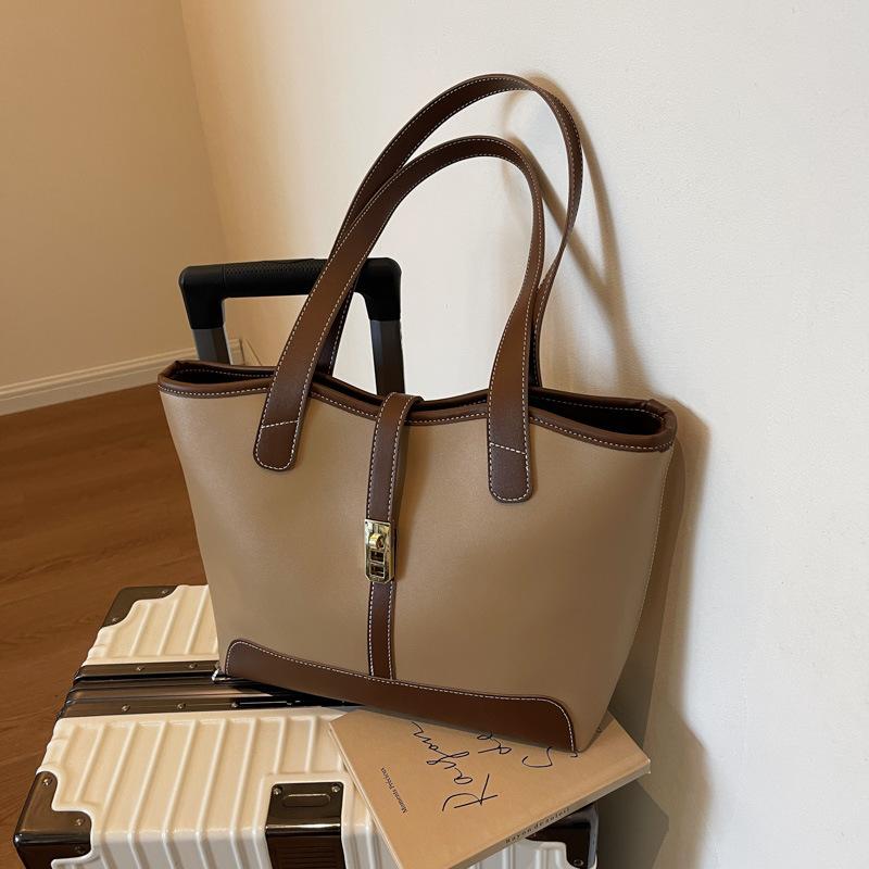 

Сумка-тоут женская 2024 новая большая сумка для поездок на работу осенне-зимняя универсальная сумка через плечо студенческая сумка для занятий хаки