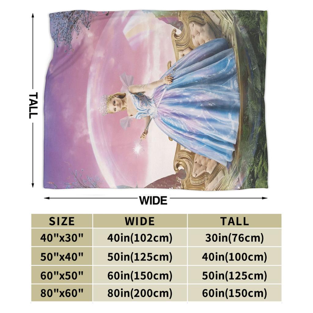 W-Wicked 2 Musical Movie Glinda Elphaba Flannel Blankets Autumn  Warm Soft Throw Blanket Funny Bedspread Sofa Bed Cover