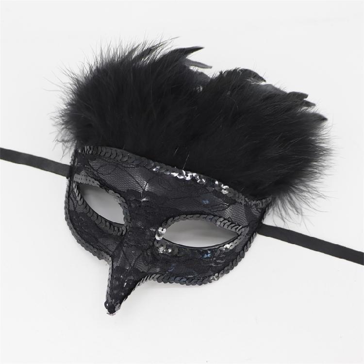 Feather Masquerade Mask Mardi Gras Mask Halloween Costume Mask Venetians Mask for Adult Women Girls Party Mask Gifts