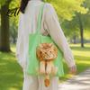 Durable Canvas Pet Carrier Bag Cat Bag Tote with Drawstring Window Safety Small Dog Travel Window Buckle Foldable Shoulder for Dogs And Cats