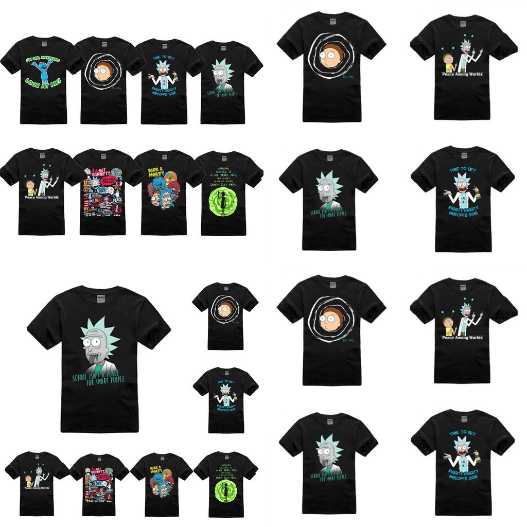 Rick And Morty T Shirt Men Short Sleeve Polyester Breathable Summer Casual Style For Teens