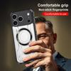 Shockproof Clear Armor Case For iPhone 17 Pro Max 16 15 14 13 Pro Max Magnetic Metal Ring Hybrid TPU+PC Phone Bumper Cover