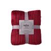 Solid Color Striped Flannel Sofa Throw Blanket for Children