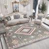 Retro Ethnic Style Large Rugs for Living Room Decoration Home Light Luxury Coffee Tables Mat Soft Easy Cleaning Bedroom Carpet