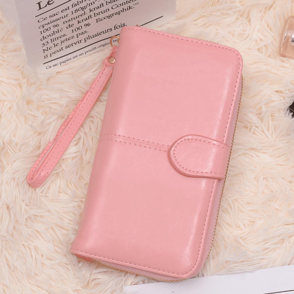 Wallet Women's Retro Mobile Phone Bag Long Zipper Women's Banknote Clip Wallet Wallet