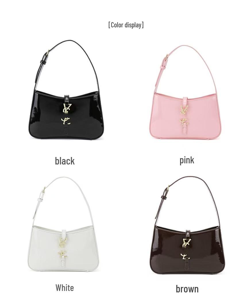 2025 Geantă de umăr de nișă versatilă de culoare solidă exclusivă pentru femei