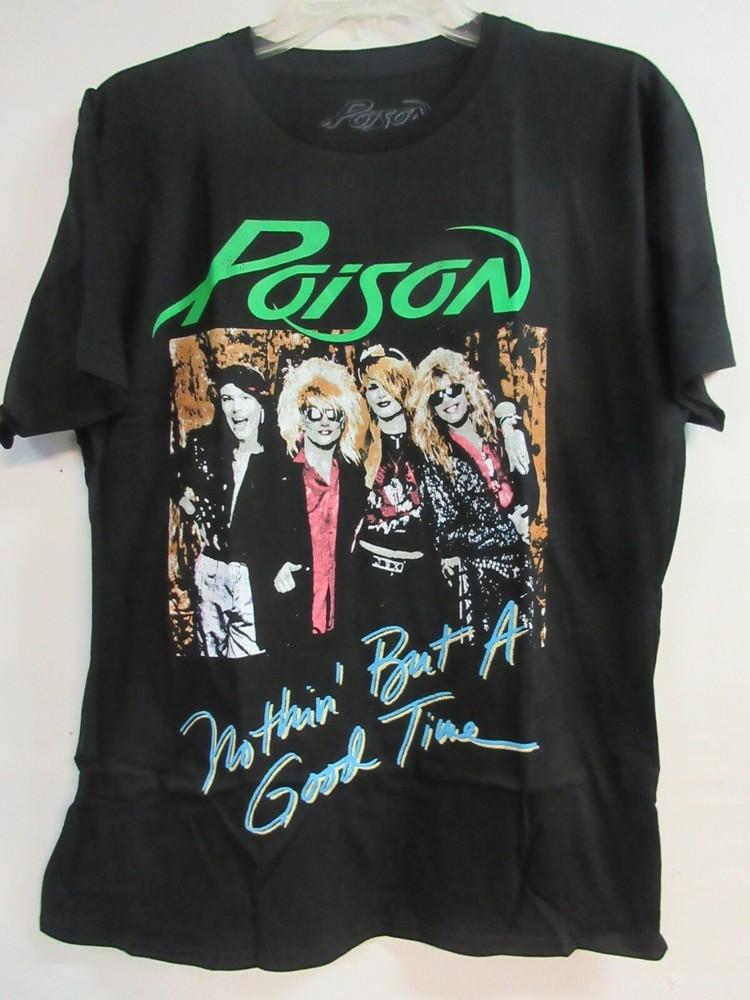 POISON OFFICIAL MERCH GOOD TIME 2022 BAND CONCERT MUSIC  LARGE Unisex T-Shirt XXXXL