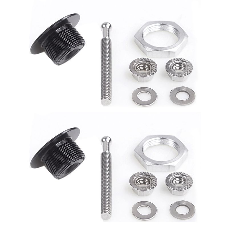 2Pcs Car Engine Hood Bonnet Lock Universal Anti Theft Lock 30Mm Hood Lock 53Mm Thread Rod