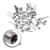100 PCS Sport Ball Inflating Pump Needle Pump Adapter Basketball Valve Pump Stainless Steel Pump Pin Bicycle Spare Parts